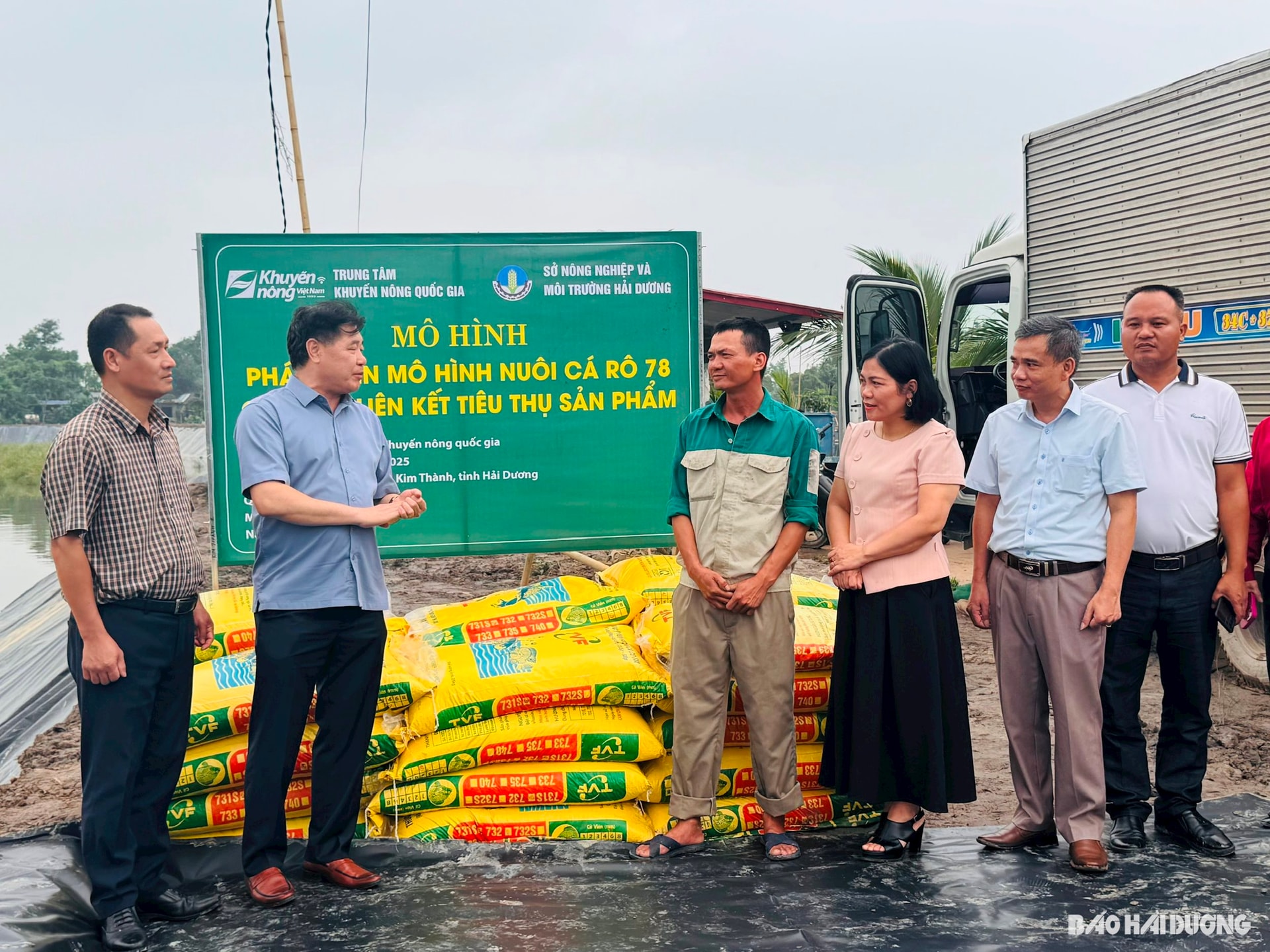 Hải Dương: Trung tâm Khuyến nông quốc gia xây dựng mô hình nuôi cá, gà tại Hải Dương