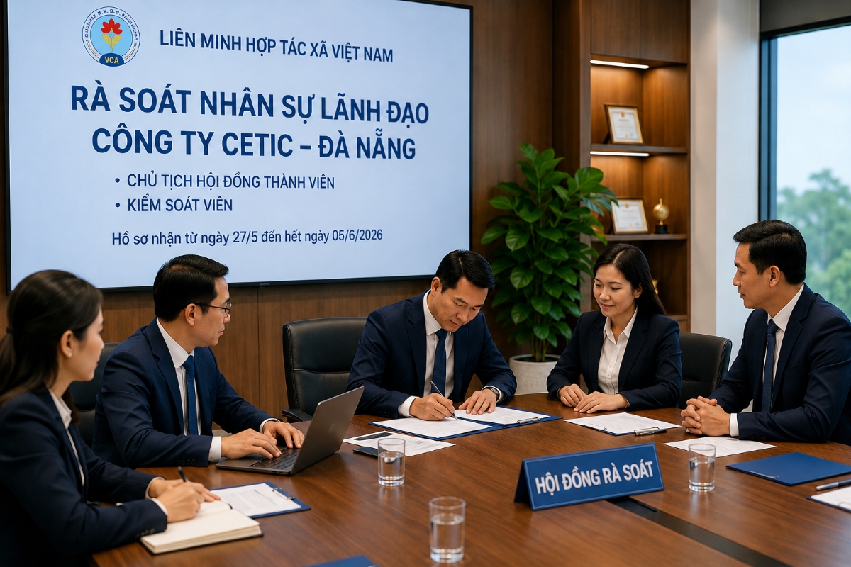 Liên minh Hợp tác xã Việt Nam rà soát nhân sự bổ nhiệm lãnh đạo cho CETIC tại Đà Nẵng