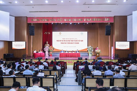 Hội thảo quốc gia: Phát huy vai trò của Mặt trận Tổ quốc Việt Nam trong phát triển kinh tế tư nhân