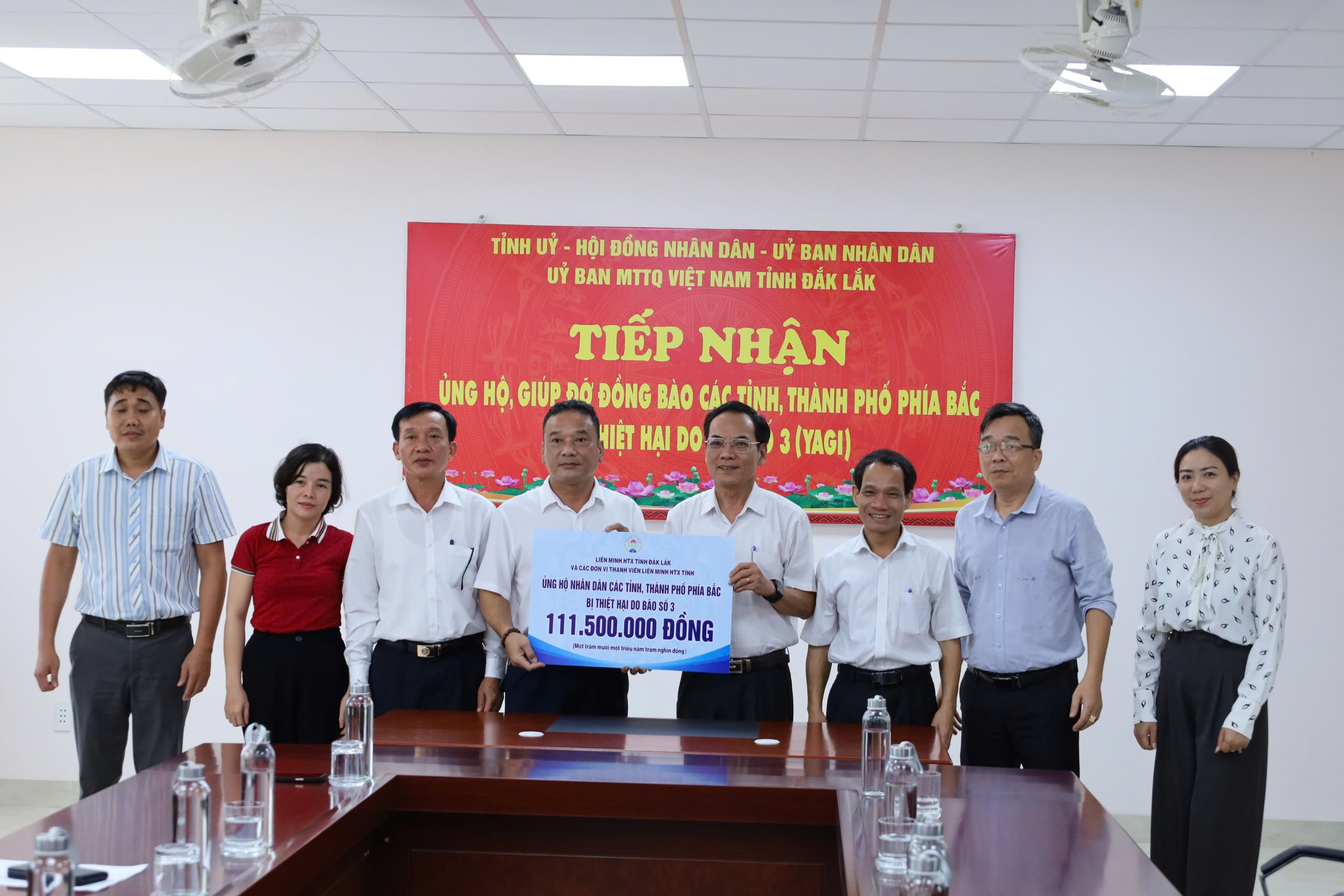 Liên minh HTX tỉnh Đắk Lắk ủng hộ nhân dân các tỉnh, thành phố phía Bắc khắc phục hậu quả sau Cơn Bão số 3