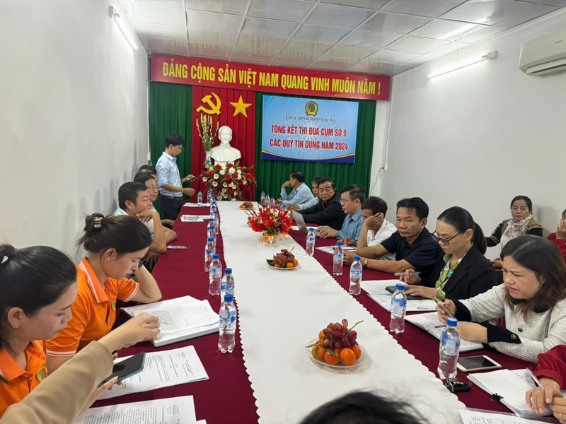 Quỹ Tín dụng nhân dân của Cụm thi đua số 9 tổng kết năm 2024