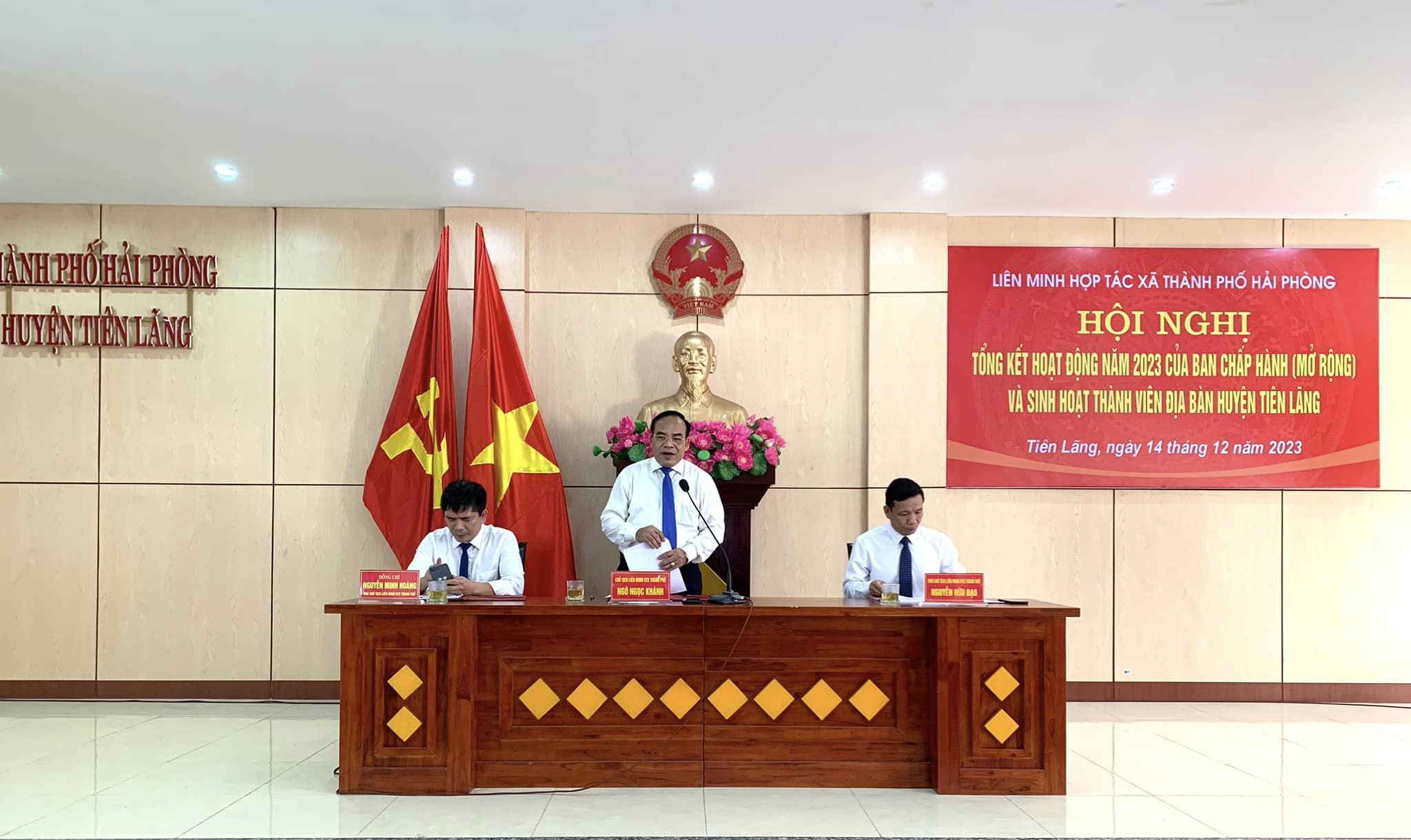 Hội nghị tổng kết năm 2023 Ban Chấp hành (mở rộng) và sinh hoạt thành viên địa bàn huyện Tiên Lãng