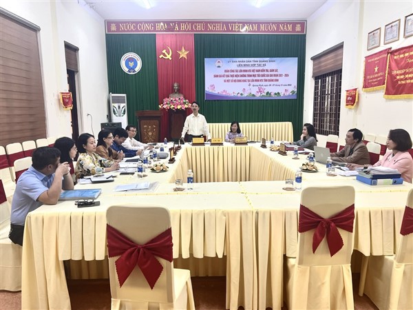 Liên minh HTX Việt Nam kiểm tra, giám sát kết quả thực hiện các Chương trình mục tiêu Quốc gia giai đoạn 2021-2024 tại Liên minh HTX tỉnh Quảng Bình