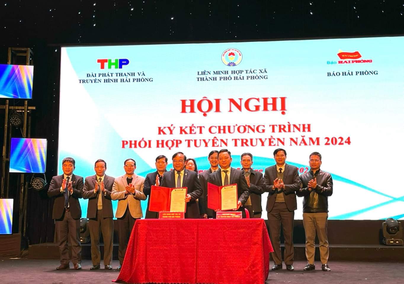 Liên minh Hợp tác xã thành phố Hải Phòng tổ chức Hội nghị ký kết chương trình phối hợp với Đài Phát Thanh và Truyền hình Hải Phòng, Báo Hải Phòng
