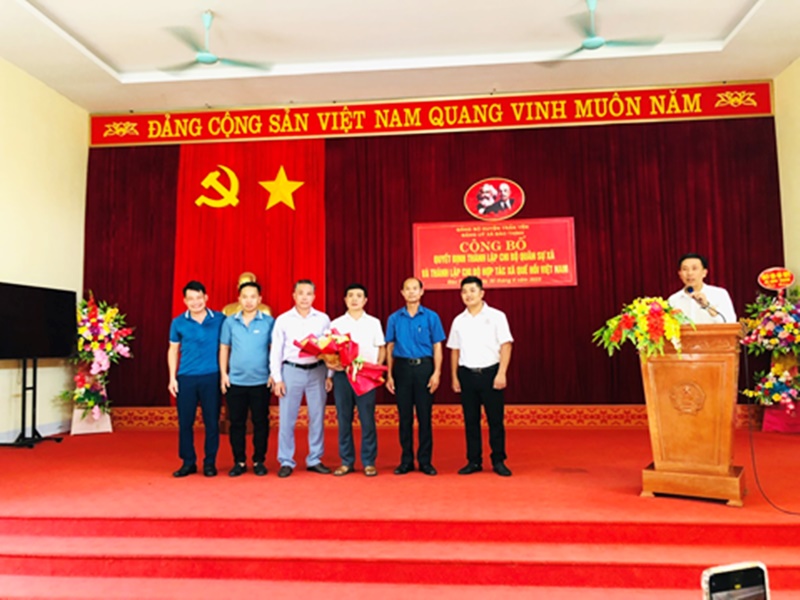 Liên minh HTX tỉnh Yên Bái: Dự Lễ công bố Quyết định thành lập Chi bộ Hợp tác xã Quế hồi Việt Nam