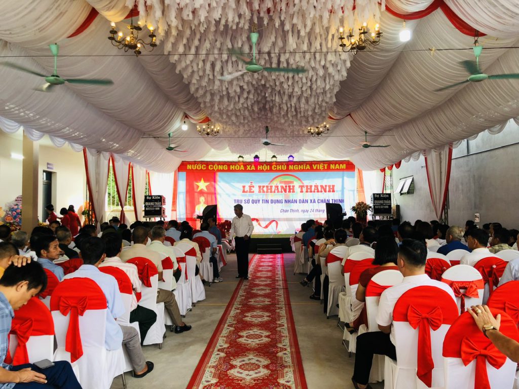 Liên minh HTX tỉnh Yên Bái dự Lễ khánh thành trụ sở Quỹ Tín dụng nhân dân xã Chấn Thịnh