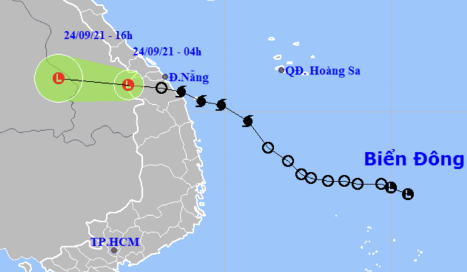 Bão Dianmu suy yếu thành vùng áp thấp