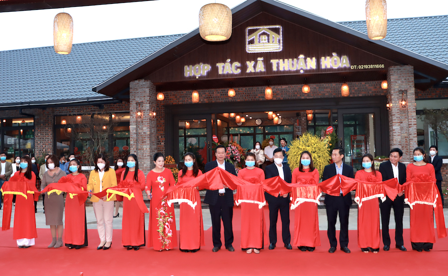 Khai trương điểm trưng bày giới thiệu sản phẩm OCOP gắn với khu du lịch của Hợp tác xã Thuận Hòa