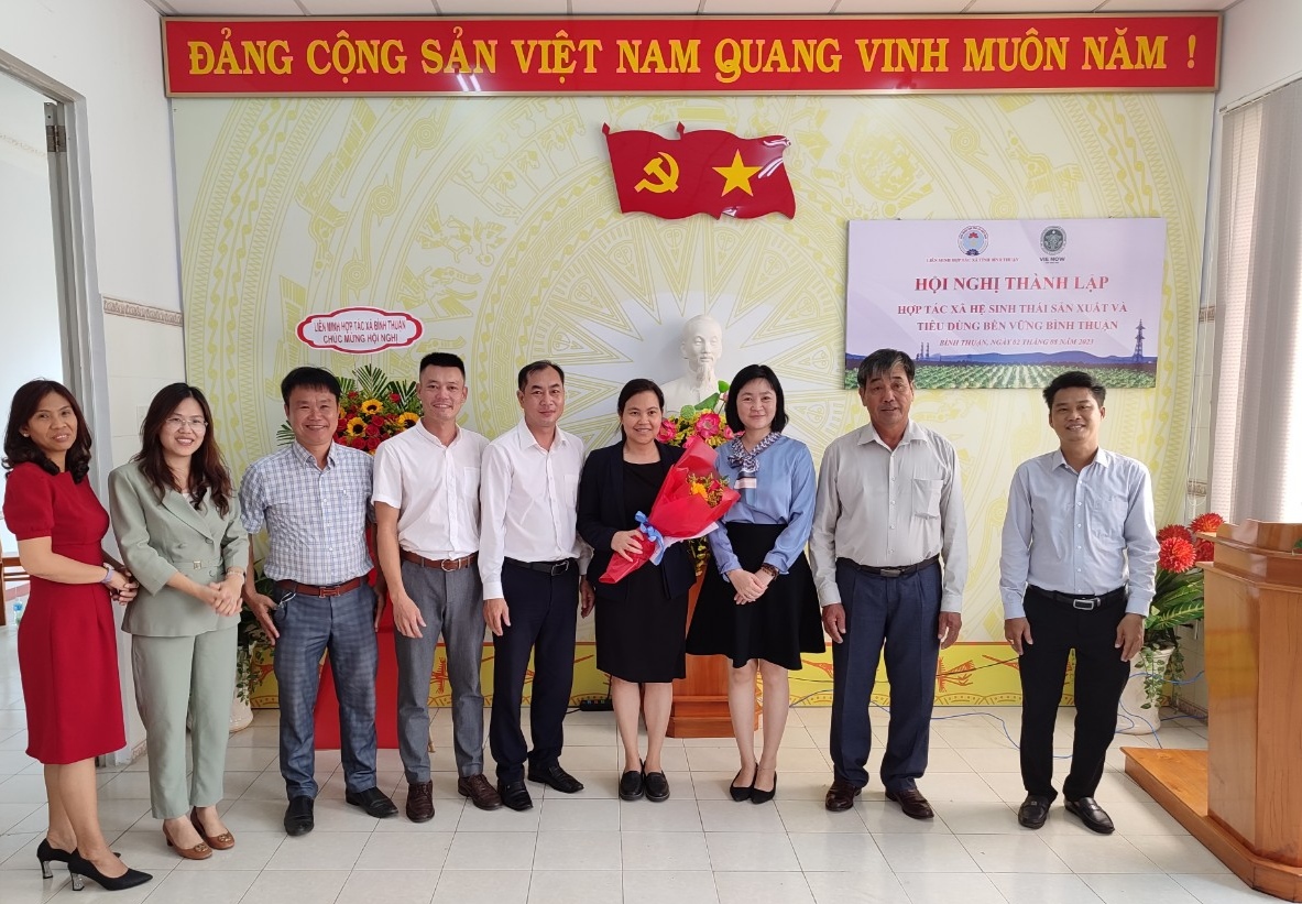 Hội nghị thành lập Hợp tác xã Hệ sinh thái sản xuất và tiêu dùng bền vững Bình Thuận