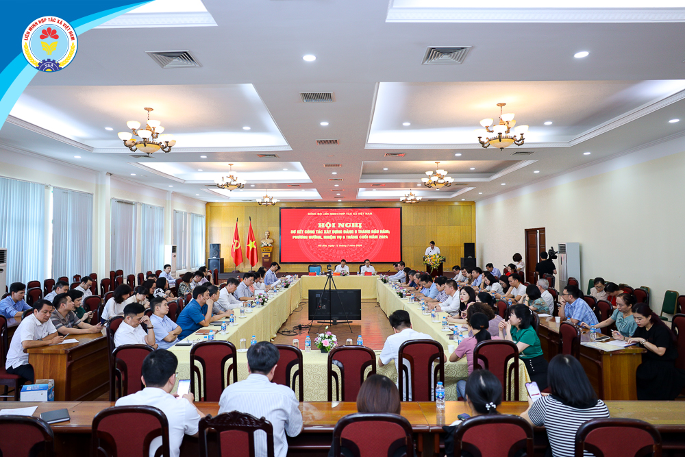 Hội nghị sơ kết công tác xây dựng Đảng 6 tháng đầu năm; Phương hướng nhiệm vụ 6 tháng cuối năm 2024 của Đảng bộ Liên minh Hợp tác xã Việt Nam