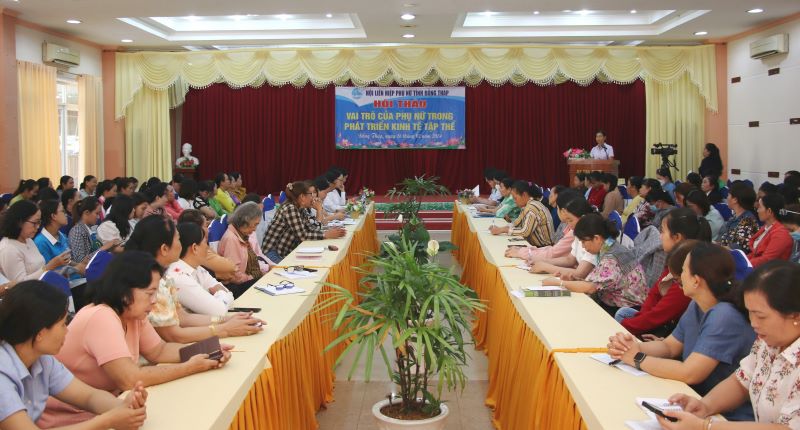 Đồng Tháp: “Phát huy vai trò của phụ nữ trong phát triển kinh tế tập thể”
